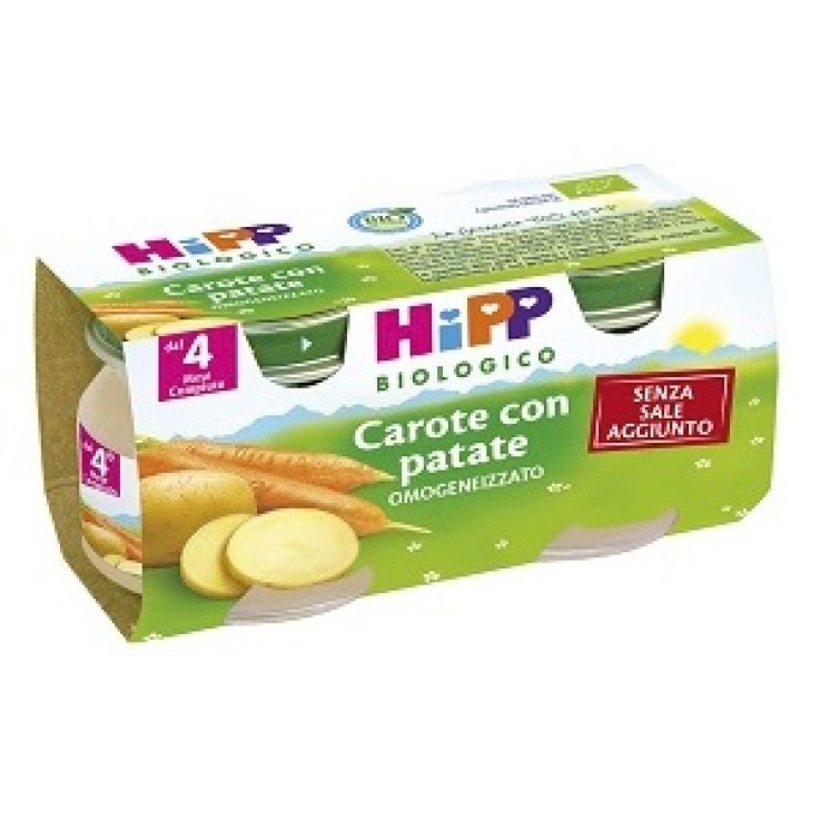 Hipp Bio Omog Carote/pat 2x80g Hipp Bio Omog Carote/pat 2x80g
