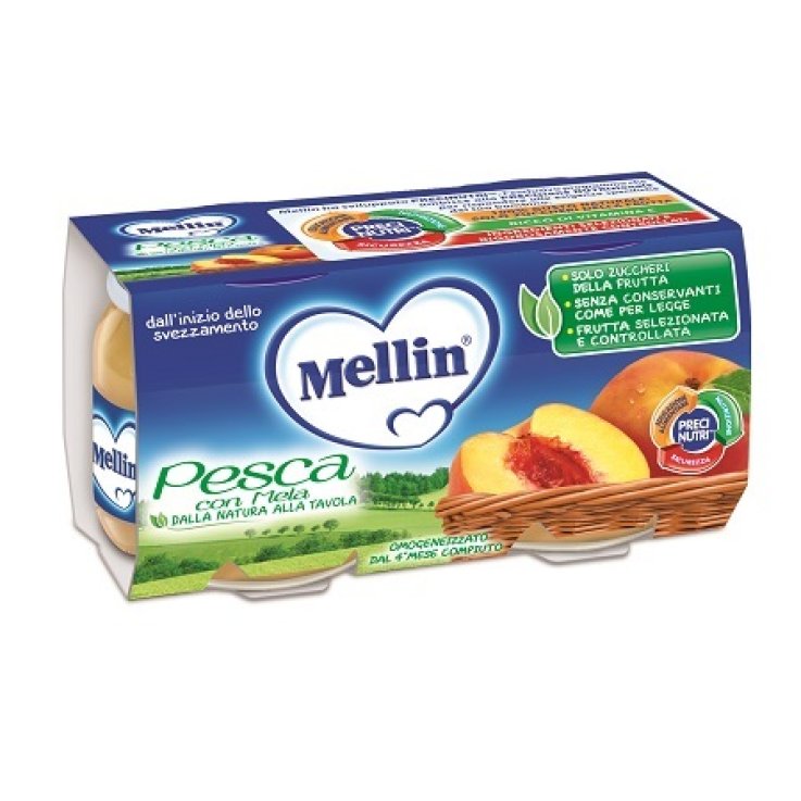 Mellin Omog Pesca Mela 2x100g Mellin Omog Pesca Mela 2x100g