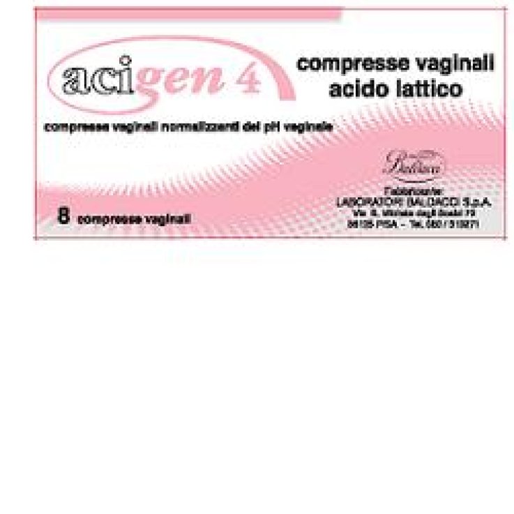 ACIGEN 4 COMPRESSE VAG 8PZ ACIGEN 4 COMPRESSE VAG 8PZ