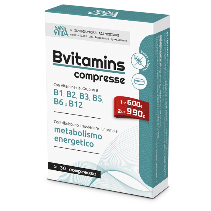 Sanavita Bvitamins 30cpr Sanavita Bvitamins 30cpr