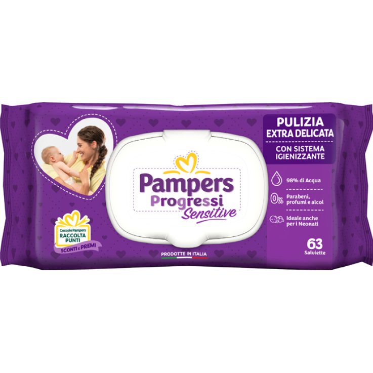 Pampers Prog Salv Sens Rica63p