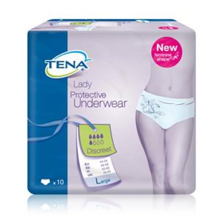 TENA SILHOUETTE BLANC L 10PZ TENA SILHOUETTE BLANC L 10PZ