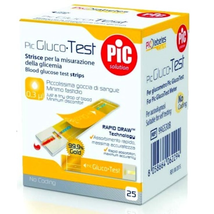 Pic Strisce Glucotest 25pz Pic Strisce Glucotest 25pz