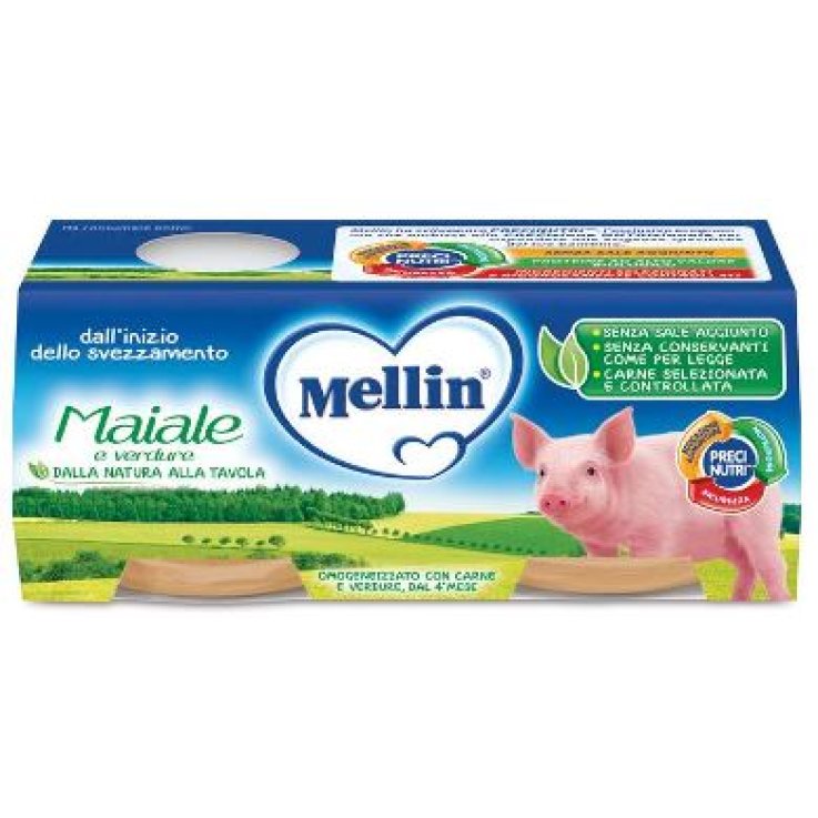 Mellin Omog Maiale 2x80g Mellin Omog Maiale 2x80g