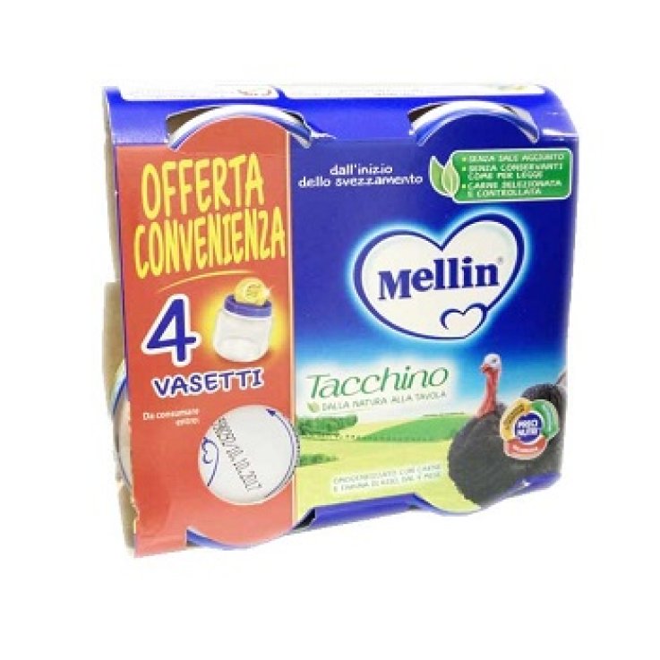 Mellin Omog Tacchino 4x80g Mellin Omog Tacchino 4x80g