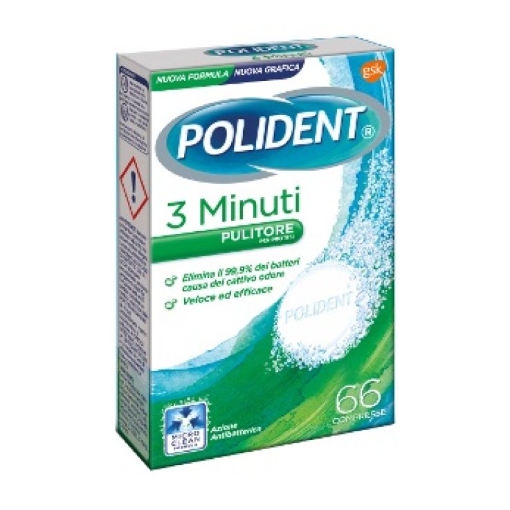 Polident 3 Minuti 66cpr Polident 3 Minuti 66cpr