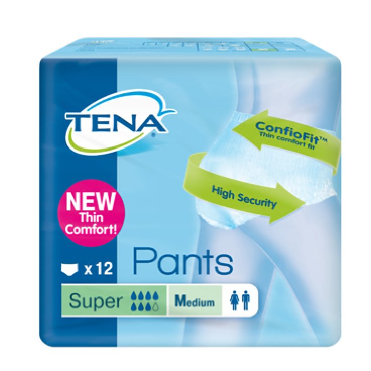 TENA PANTS SUPER M NEW 12PZ TENA PANTS SUPER M NEW 12PZ