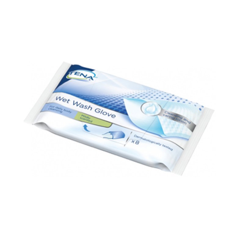 Tena Wet Wash Glove 8pz Tena Wet Wash Glove 8pz