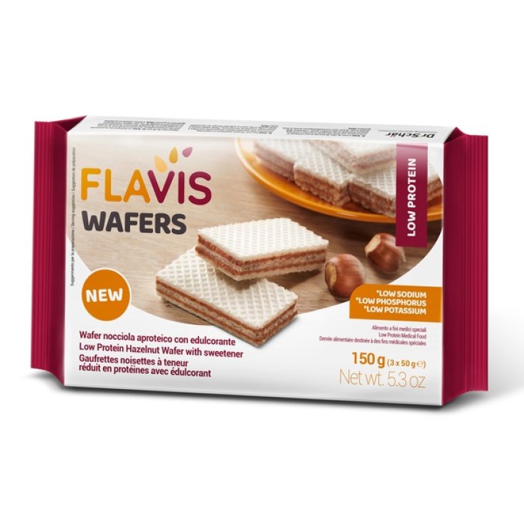 Flavis Wafers Nocciola 3x50g Flavis Wafers Nocciola 3x50g