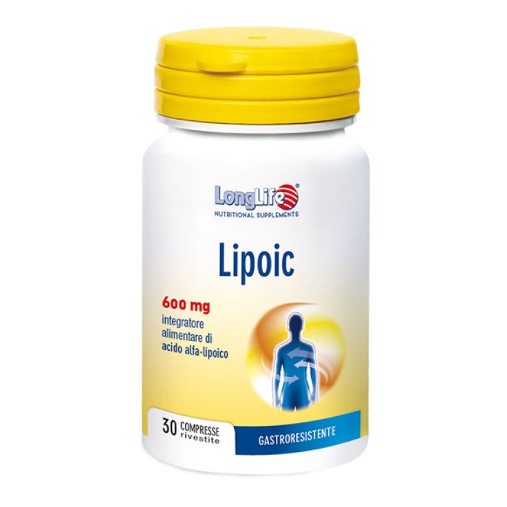 Longlife Lipoic 600 30cpr Longlife Lipoic 600 30cpr