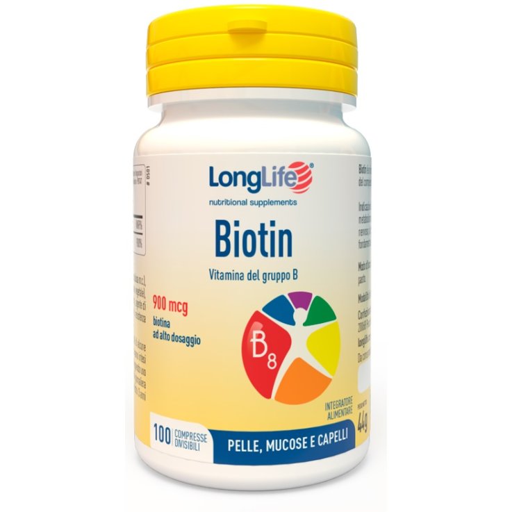 Longlife Biotin 900mcg 100cpr Longlife Biotin 900mcg 100cpr