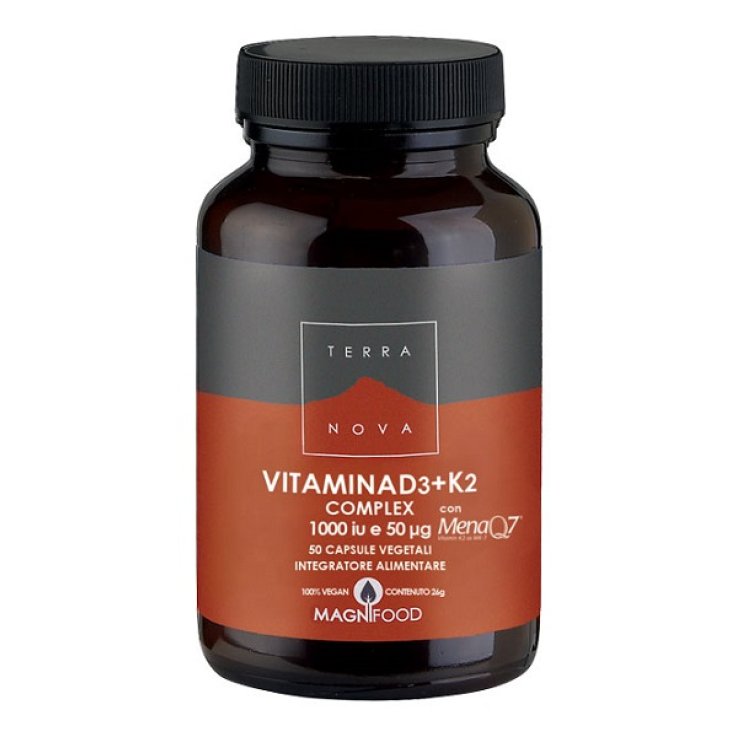 Terranova Vitamina D3+k2 50cps