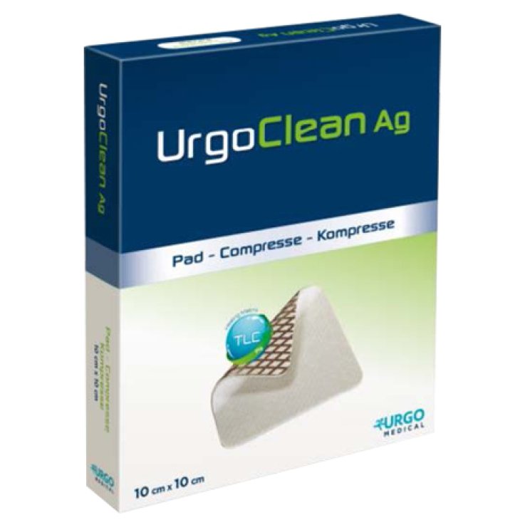 Urgoclean Ag/silver 10x10 10pz Urgoclean Ag/silver 10x10 10pz