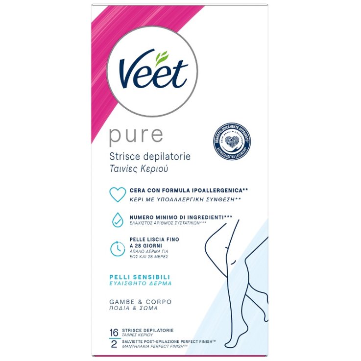 Veet Strisce Corpo Ipoall 16pz