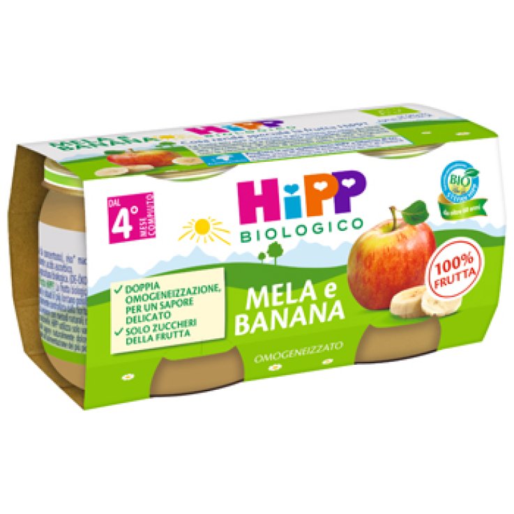 Hipp Bio Omog Mela/banana2x80g Hipp Bio Omog Mela/banana2x80g