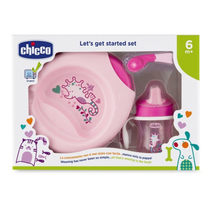 Ch Set Pappa 6m+ Rosa C/cucch Ch Set Pappa 6m+ Rosa C/cucch