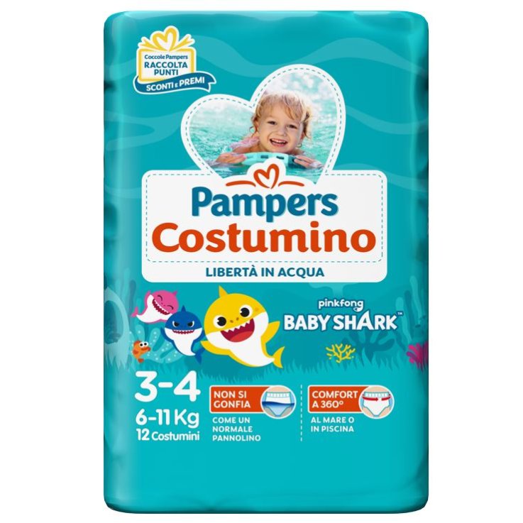 Pampers Cost Bb Shark 3-4 12pz Pampers Cost Bb Shark 3-4 12pz