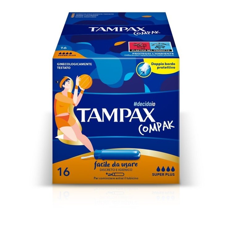 Tampax Compak Super Plus 16pz Tampax Compak Super Plus 16pz