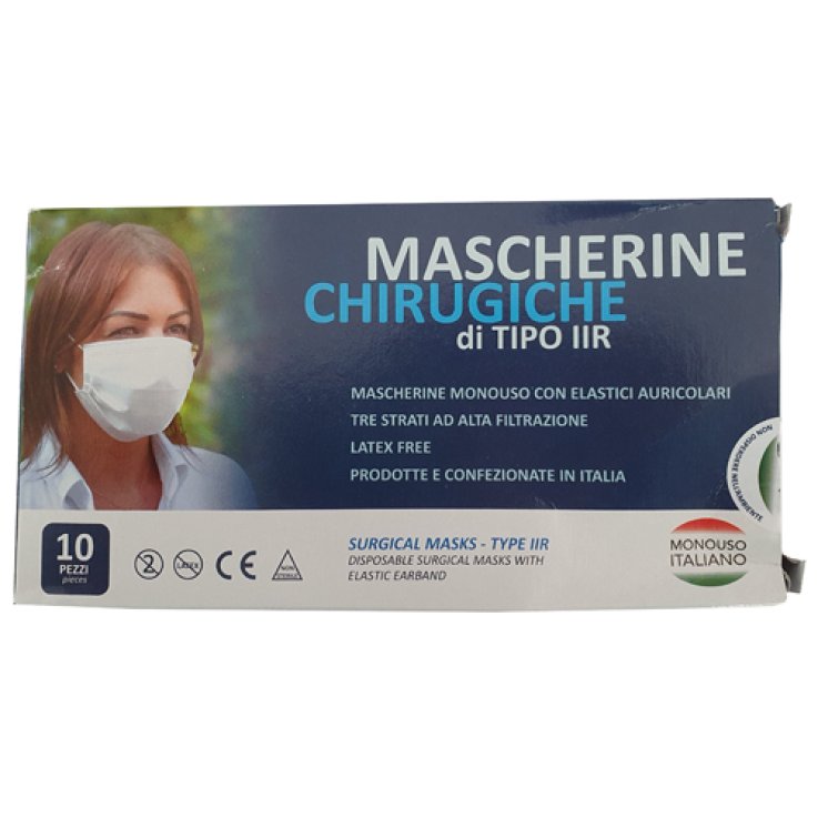 UNIMASCHERINA CHIRURGICA 10PZ UNIMASCHERINA CHIRURGICA 10PZ