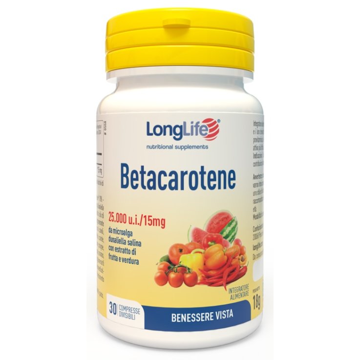 Longlife Betacarotene 30cpr Longlife Betacarotene 30cpr
