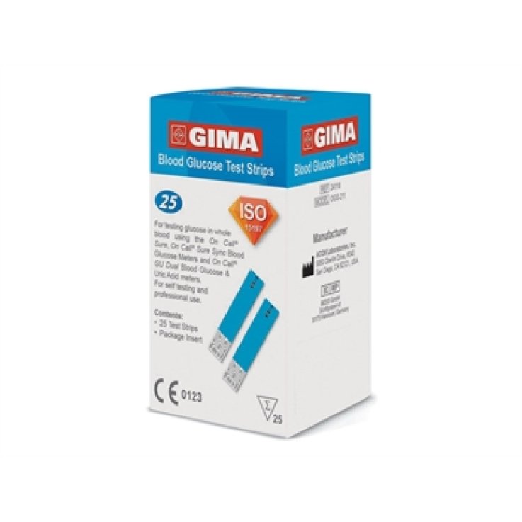 STRISCE GLICEMIA GIMA 25PZ STRISCE GLICEMIA GIMA 25PZ