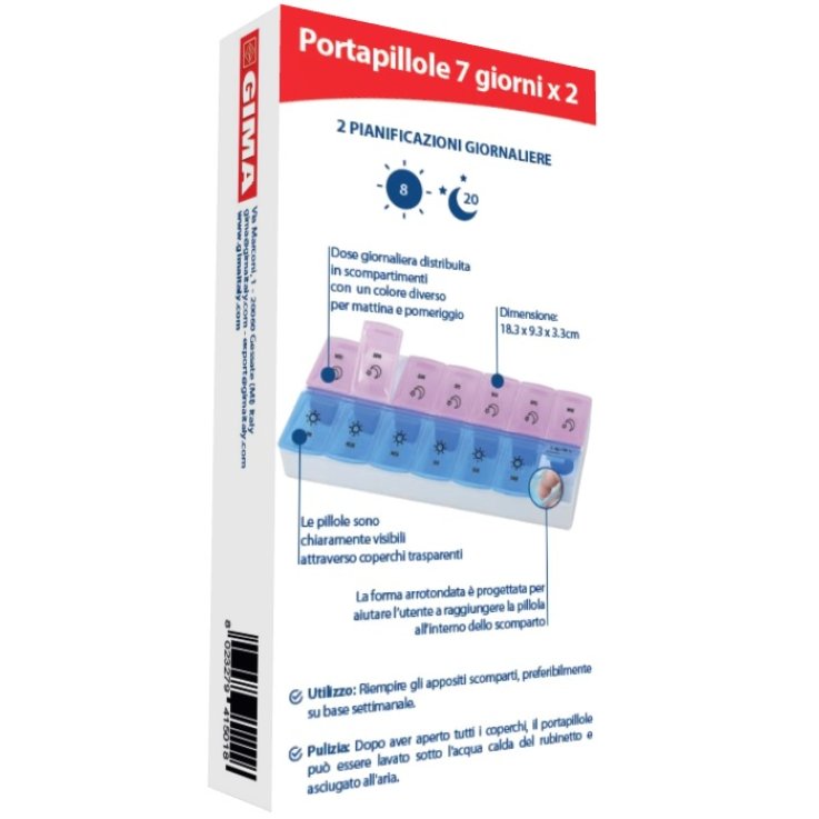 Portapillole Settimanale 7ggx2 Portapillole Settimanale 7ggx2