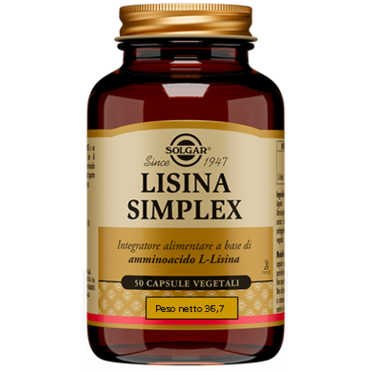 Lisina Simplex 50cps Vegetali Lisina Simplex 50cps Vegetali