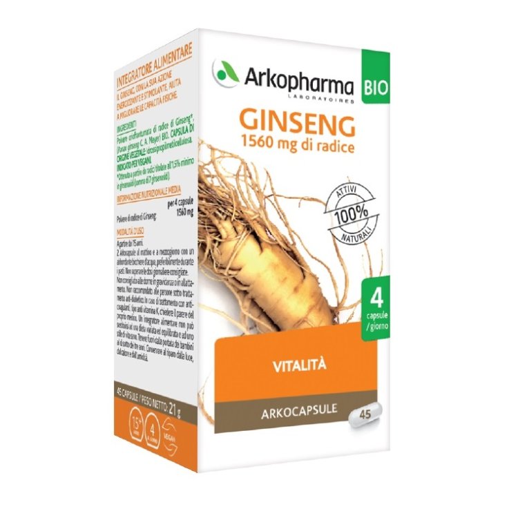 Arkocps Ginseng 45cps Bio Arkocps Ginseng 45cps Bio