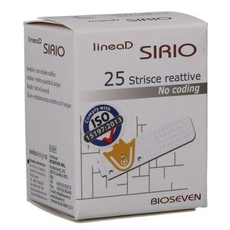 LINEA D SIRIO GLICEMIA 25STR LINEA D SIRIO GLICEMIA 25STR