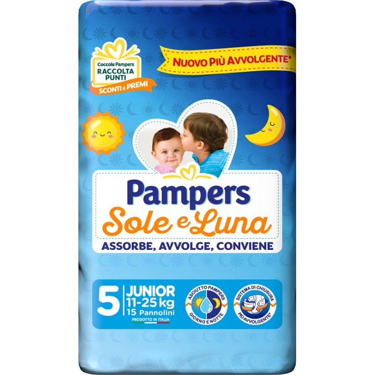Pampers Sole&luna Junior 15pz Pampers Sole&luna Junior 15pz