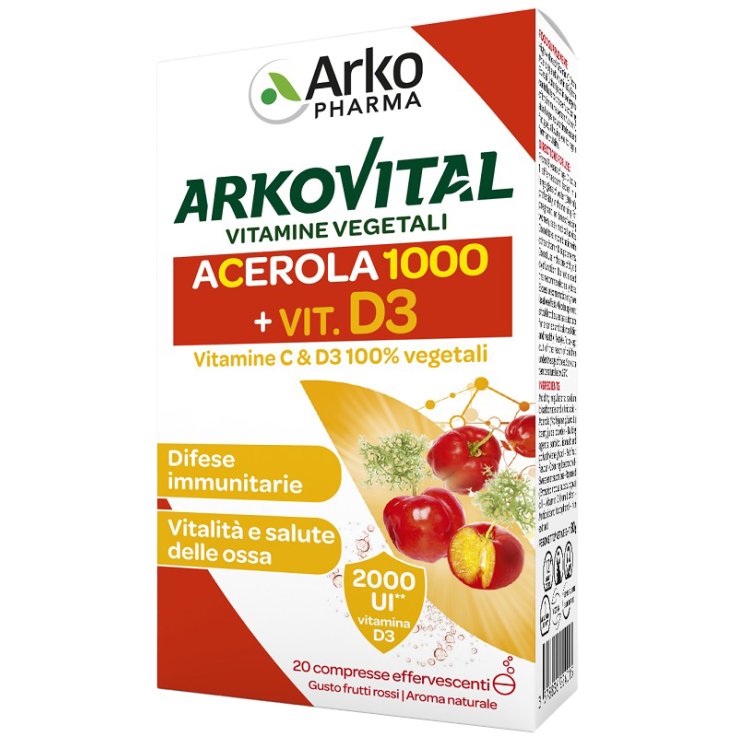 Arkovital Vitamine C+d3 20cpr Arkovital Vitamine C+d3 20cpr