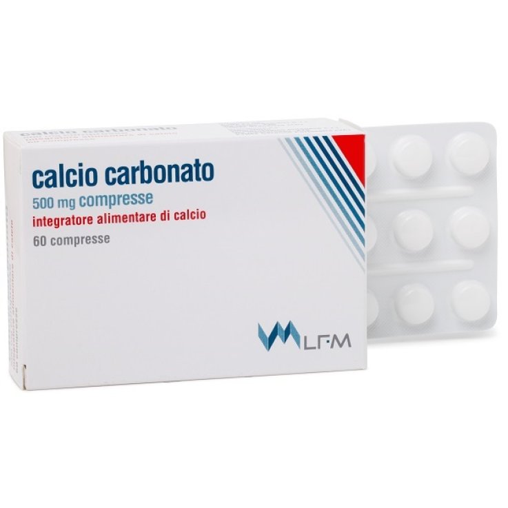 Calcio Carbonato 60cpr 500mg Calcio Carbonato 60cpr 500mg