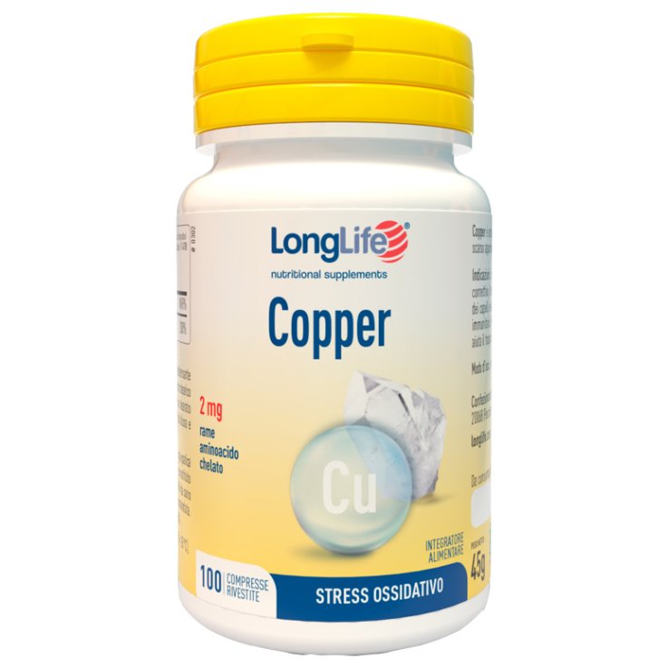 Longlife Copper 2mg 100cpr Riv Longlife Copper 2mg 100cpr Riv