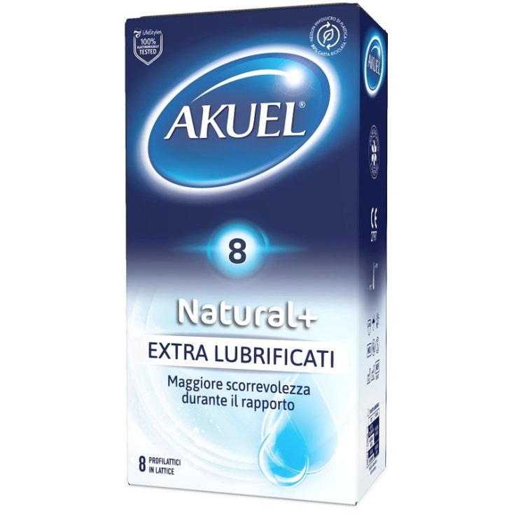 Akuel Natural+ Extralubr 8pz Akuel Natural+ Extralubr 8pz