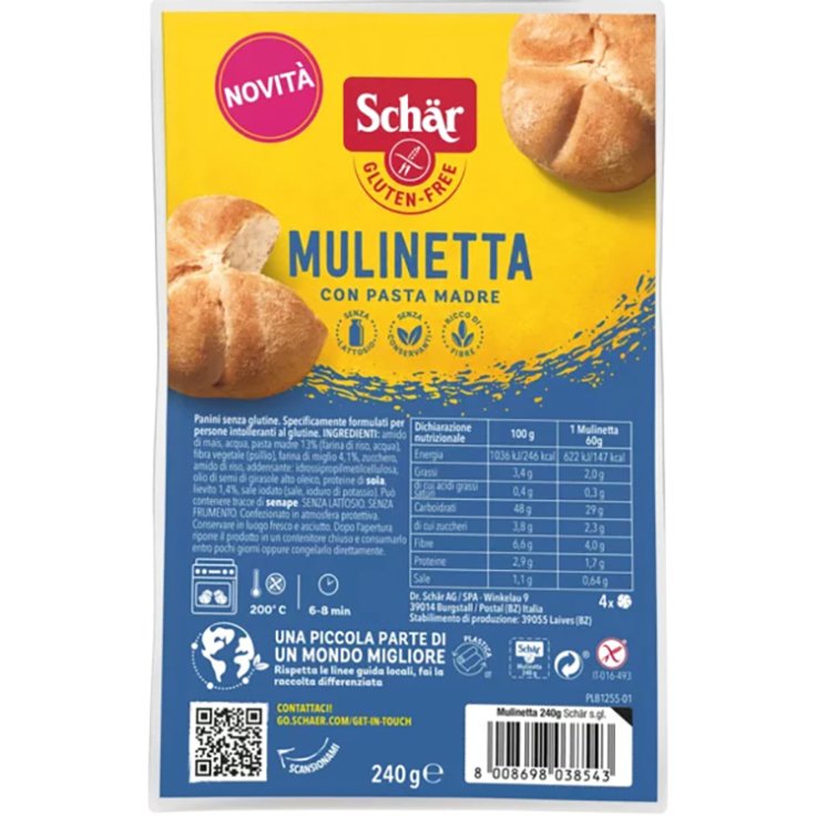 Schar Mulinetta 4pz 60g Schar Mulinetta 4pz 60g