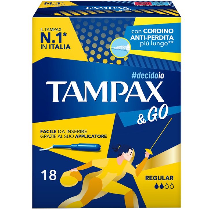Tampax &go Regular 18pz Tampax &go Regular 18pz