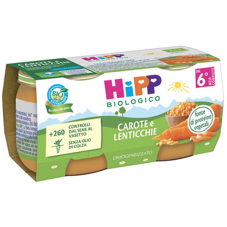 Hipp Bio Omog Carote/lent2x80g Hipp Bio Omog Carote/lent2x80g