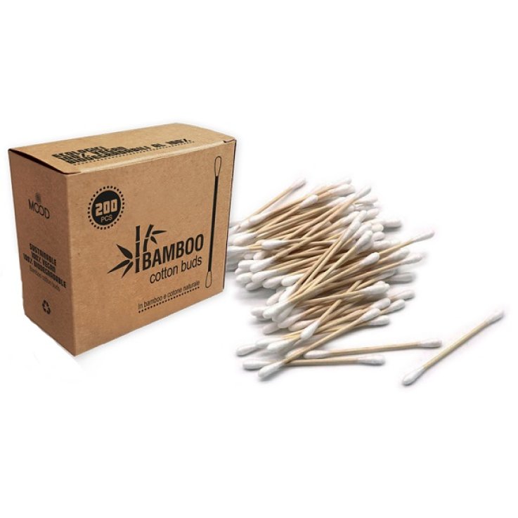 Mood Bamboo Cotton Buds 200pz Mood Bamboo Cotton Buds 200pz