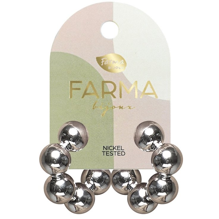 FARMA BIJOUX CERCHI 5SFERE SIL