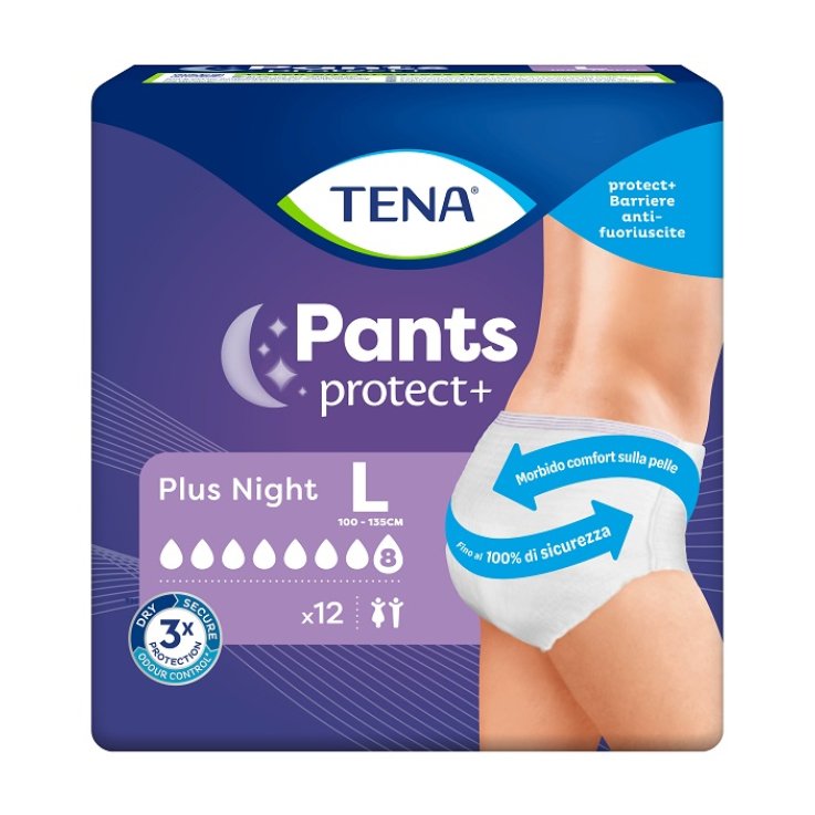 TENA PANTS PLUS NIGHT L 12PZ TENA PANTS PLUS NIGHT L 12PZ