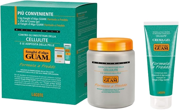 GUAM FANGHI D'ALGA CONFEZIONE CONVENIENZA FREDDA CON FANGHI D'ALGA GUAM 1 KG + CREMA GEL 250 ML FORMULA A FREDDO - Farmadillo