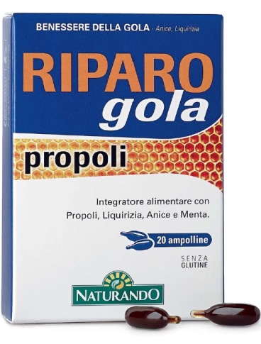 RIPARO GOLA PROPOLI 20 AMPOLLE BEVIBILI - Farmadillo