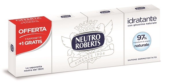 NEUTRO ROBERTS SAPONE SOLIDO 4 PEZZI 100 G - Farmadillo