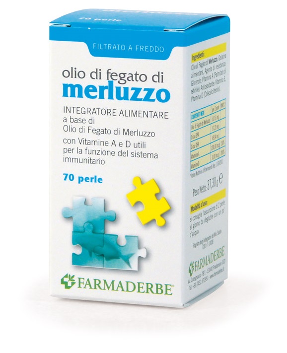 OLIO DI FEGATO DI MERLUZZO 200 PERLE - Farmadillo