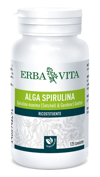 ALGA SPIRULINA 125 TAVOLETTE 400 MG - Farmadillo