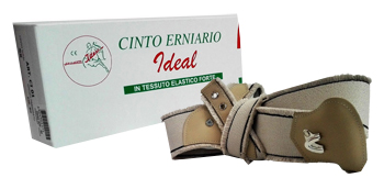 CINTO ERNIARIO IDEAL IN TESSUTO ELASTICO FORTE DESTRO GRIGIO FRANGIATO 105CM - Farmadillo