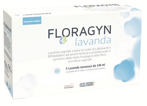 LAVANDA VAGINALE A BASE DI LATTOBACILLI LISATI FLORAGYN LAVANDA 140ML 5FLACONI - Farmadillo