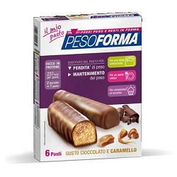 PESOFORMA BARRETTA CIOCCOLATO CARAMELLO 12 X 31 G - Farmadillo
