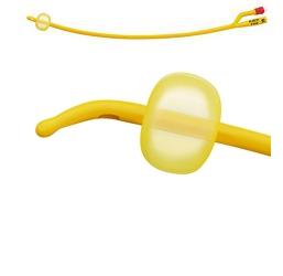 CATETERE FOLEY A MEDIA PERMANENZA  RUSCH GOLD PLUS A 2 VIE IN SILKOLATEX LATTICE-SILICONE PER ADULTO CH12 LUNGHEZZA 40 CM PUNTA CILINDRICA A 2 FORI PALLONCINO 5-15 ML 1 PEZZO - Farmadillo