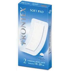 GARZA COMPRESSA PRONTEX SOFT PAD AUTOADESIVA 10X20CM 2 PEZZI - Farmadillo